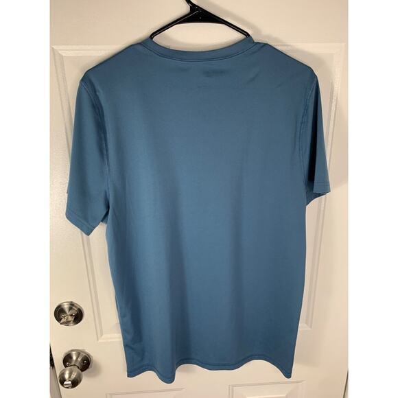 Reebok Mens Blue Activewear Polyester T-Shirt L - Picture 2 of 5